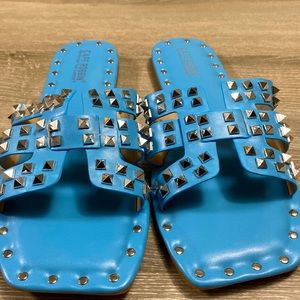 Blue sandals